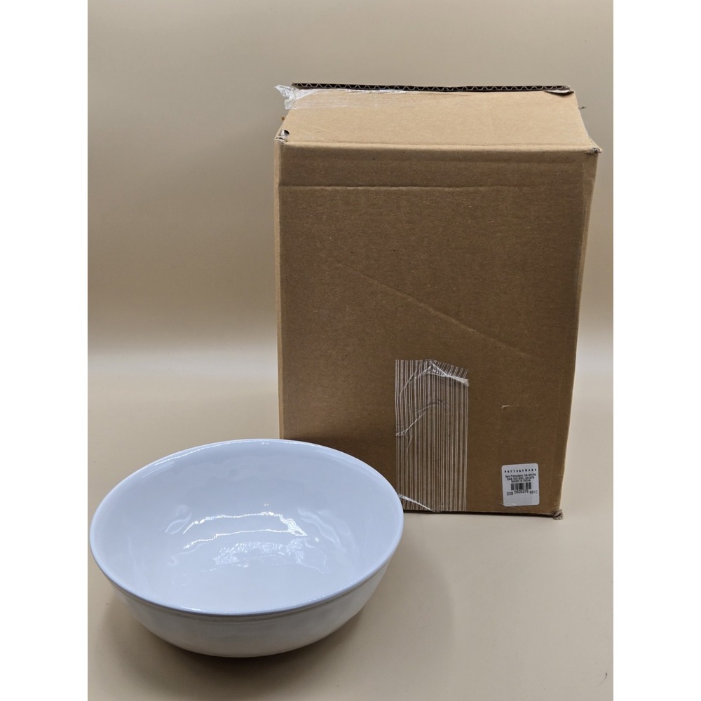 Pottery Barn Cabana Melamine Cereal Bowl Set of 4 Stone‎ NEW